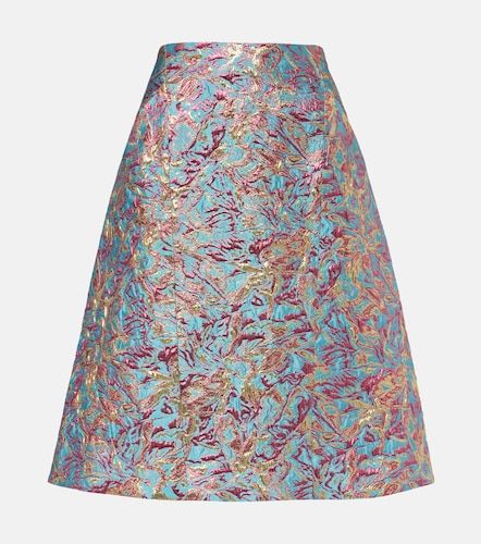 Gonna midi in broccato - Dries Van Noten - Modalova