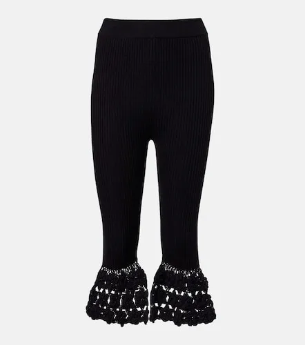 Pantalones Capri en mezcla de algodón con croché - Ganni - Modalova
