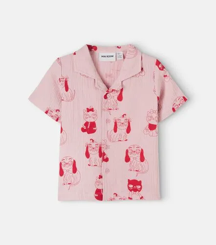 Camisa Minibabies de algodón estampada - Mini Rodini - Modalova