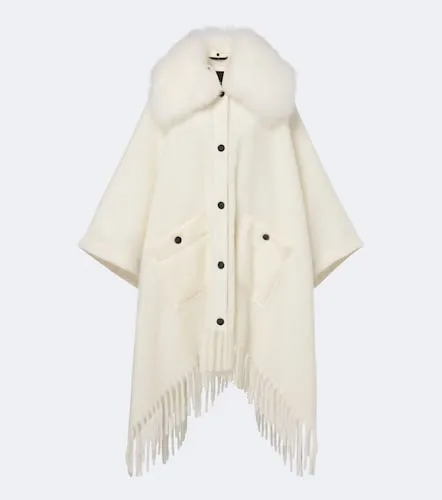 Poncho in misto mohair, alpaca e lana - Moncler Grenoble - Modalova