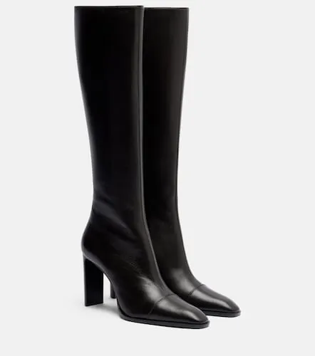 Venetia leather knee-high boots - Saint Laurent - Modalova