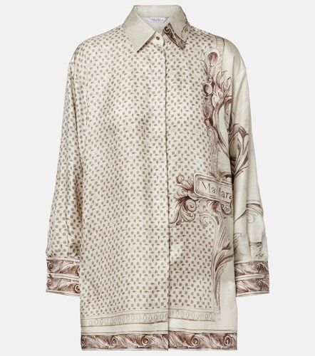 Camicia Grado in raso di seta con stampa - Max Mara - Modalova