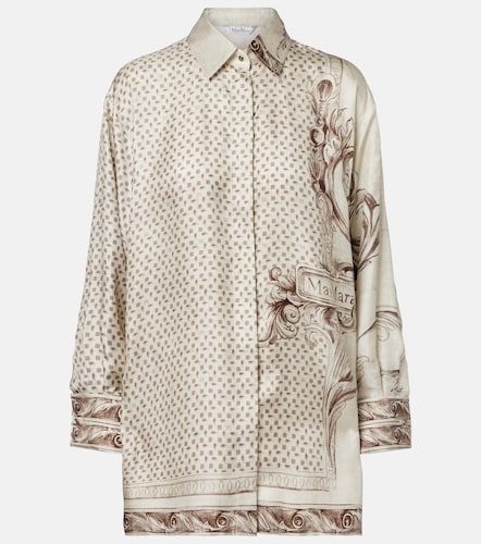 Camisa Grado de satén de seda estampada - Max Mara - Modalova