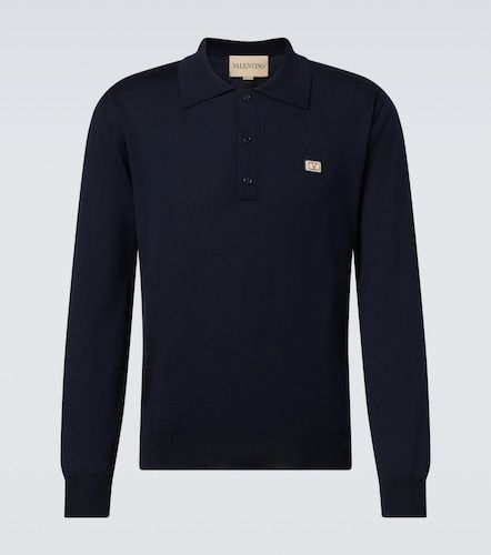 VLogo virgin wool polo sweater - Valentino - Modalova