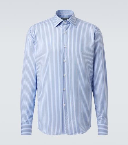 Camisa de popelín de algodón a rayas - Canali - Modalova