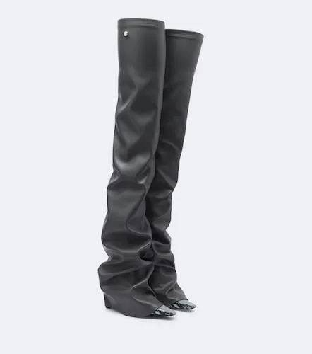 Robin snake-effect over-the-knee boots - The Attico - Modalova