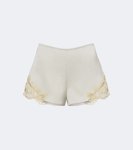 Shorts Reparo in crêpe con pizzo - De La Vali - Modalova