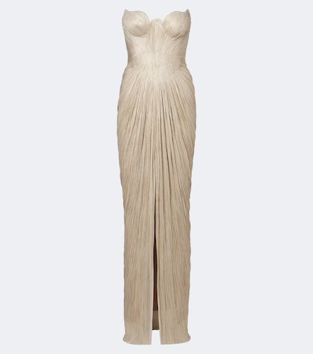 Abito bustier Jasleen in seta plissé - Maria Lucia Hohan - Modalova