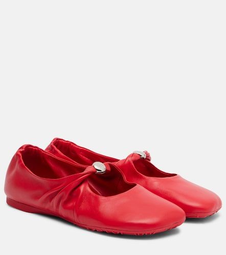 Pebble Soft leather Mary Jane flats - Loewe - Modalova
