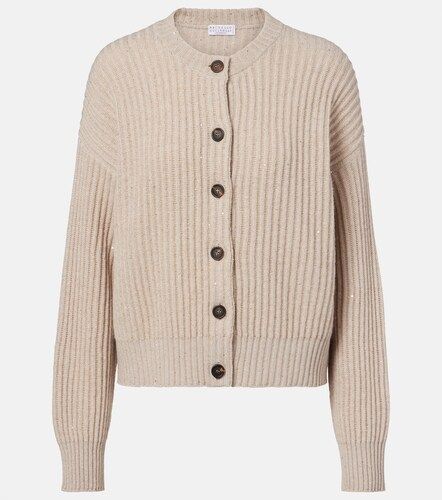 Cardigan aus Rippstrick - Brunello Cucinelli - Modalova