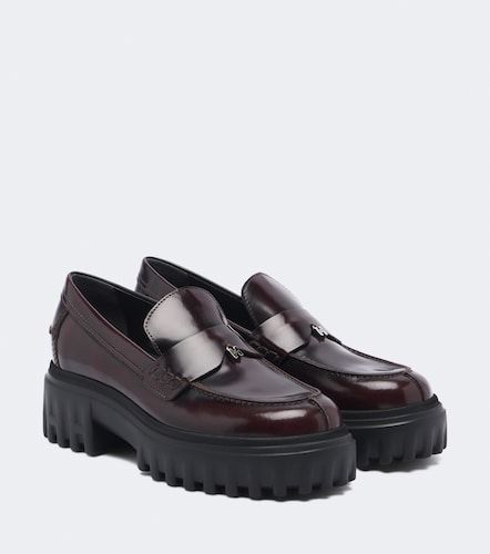 H641 leather-trimmed suede sneakers - Hogan - Modalova