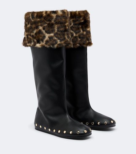 Ganni Jenny studded knee-high boots - Ganni - Modalova