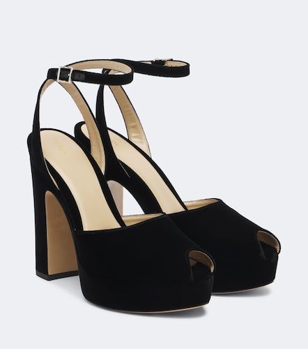 Fendi Sandali platform in velluto - Fendi - Modalova