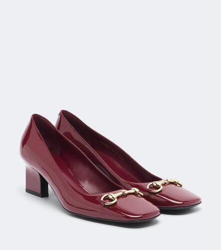 Salones Signora de charol con Horsebit - Gucci - Modalova