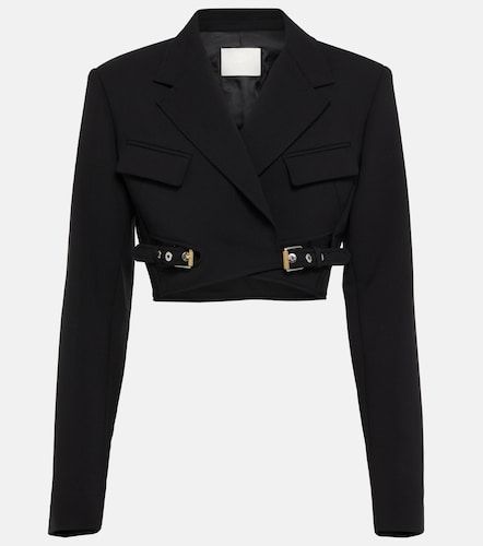 Blazer cropped Interlock in misto lana - Dion Lee - Modalova