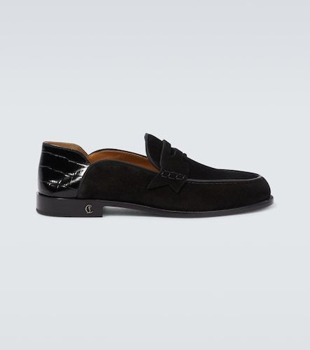 Mocassini Penny No Back in suede e pelle - Christian Louboutin - Modalova