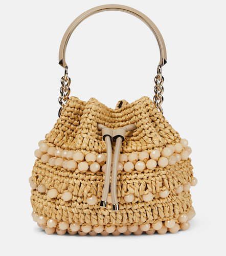 Bon Bon embellished raffia bucket bag - Jimmy Choo - Modalova