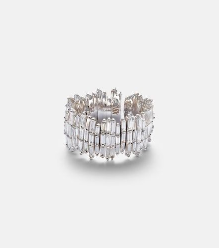 Classic Milli 18kt white ring with diamonds - Suzanne Kalan - Modalova