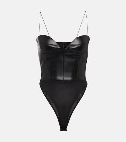 Halston faux leather bodysuit - Alex Perry - Modalova