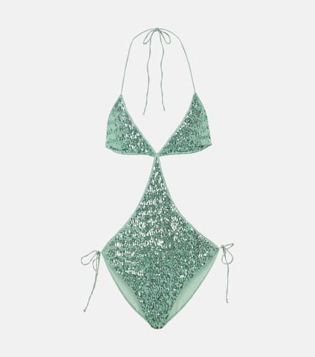 OsÃ©ree Pailettes cutout swimsuit - Oseree - Modalova