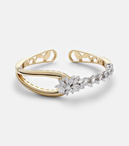 Golden Strada 18kt bangle with diamonds - Yeprem - Modalova