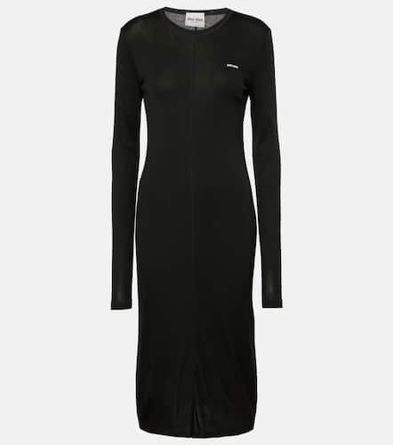 Miu Miu Knitted silk midi dress - Miu Miu - Modalova