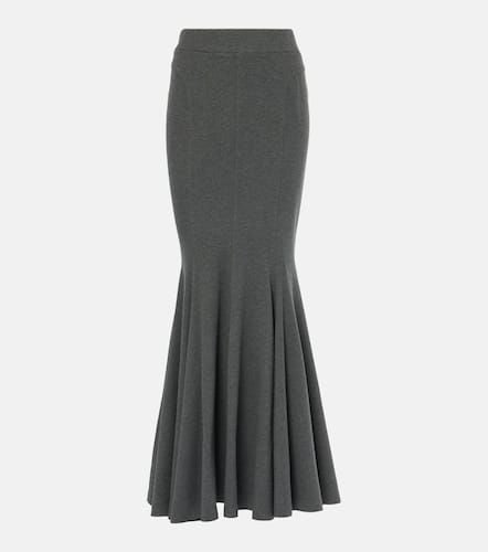 High-rise cotton-blend maxi skirt - Norma Kamali - Modalova