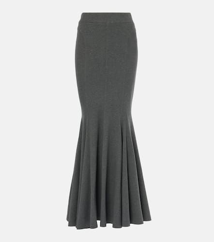 High-rise cotton-blend maxi skirt - Norma Kamali - Modalova