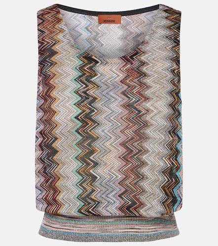 Top in maglia lamé a zig-zag - Missoni - Modalova