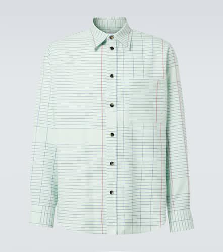 Checked wool twill shirt - Bottega Veneta - Modalova