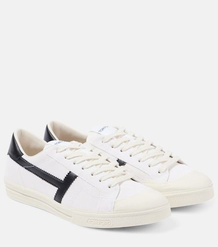 Tom Ford Logo leather sneakers - Tom Ford - Modalova