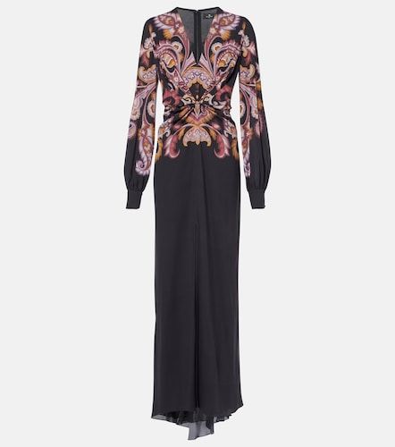 Vestido largo de sablé con paisley - Etro - Modalova
