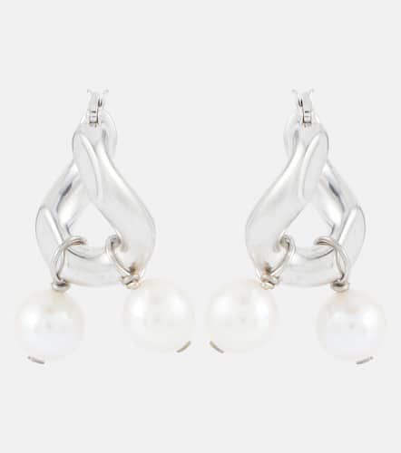 Jil Sander Pearl hoop earrings - Jil Sander - Modalova