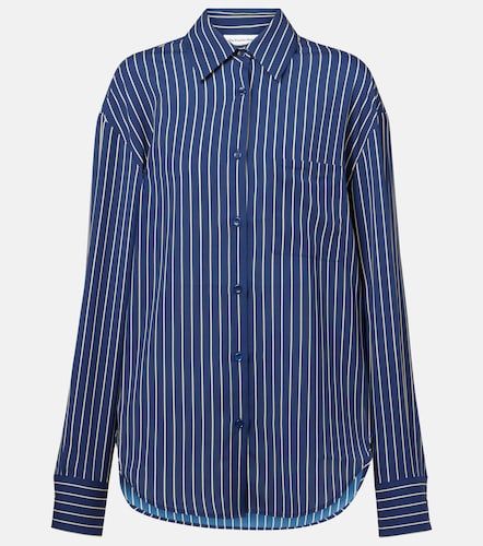 Camicia Lui in seta a righe - The Frankie Shop - Modalova
