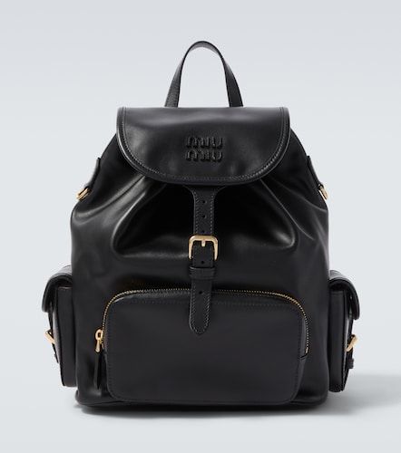 Miu Miu Mochila de piel - Miu Miu - Modalova