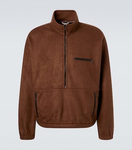 Pullover in pile di seta con zip - Auralee - Modalova