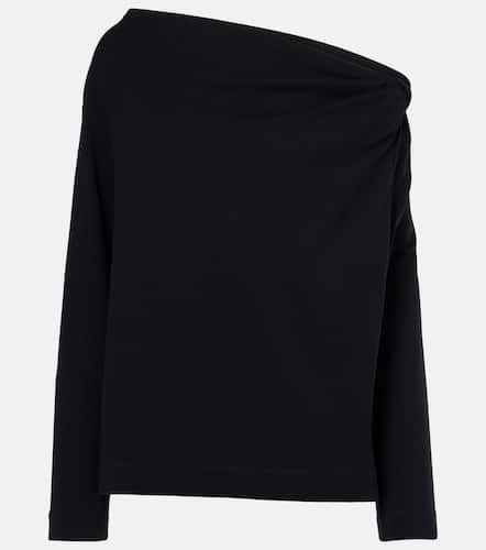 Gathered cotton jersey top - Dries Van Noten - Modalova