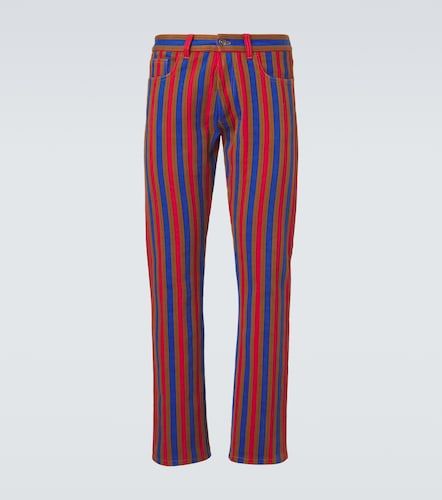 Versace Striped straight jeans - Versace - Modalova