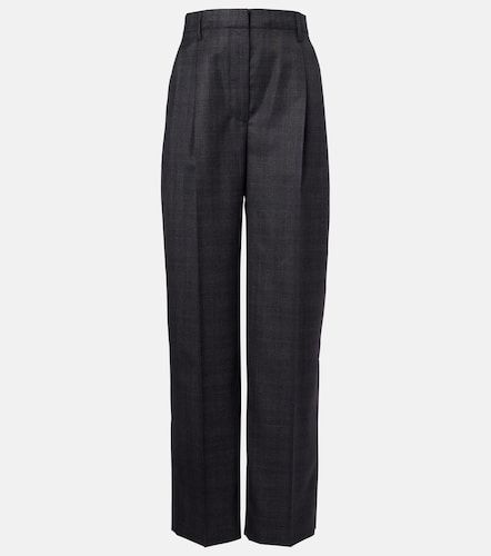 Prada Checked wool wide-leg pants - Prada - Modalova