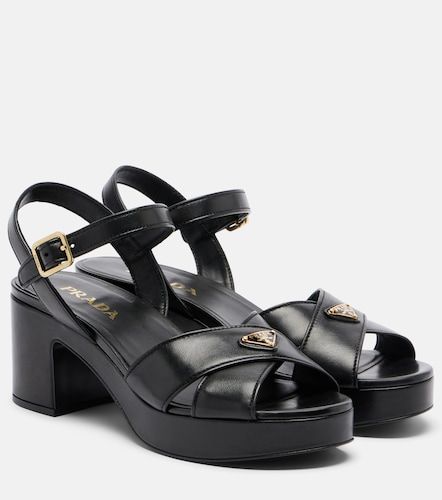 Prada Leather platform sandals - Prada - Modalova