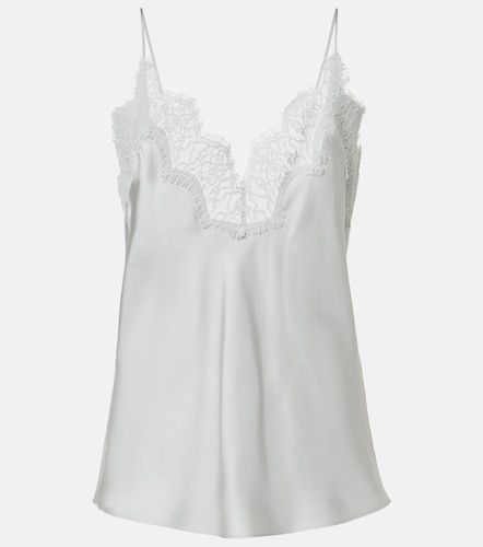 Róhe Top de seda con encaje - Rohe - Modalova