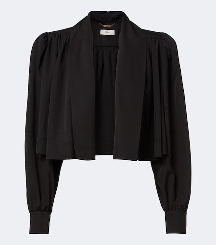 Gathered cropped faille jacket - Chloe - Modalova