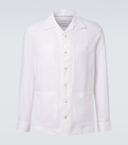 Camisa de cáñamo, lino y algodón - Brunello Cucinelli - Modalova