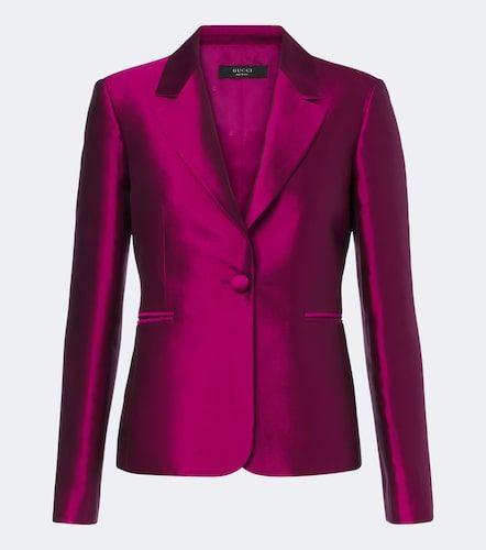 Gucci Blazer aus Seidensatin - Gucci - Modalova