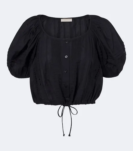 Clara embroidered cotton crop top - Ulla Johnson - Modalova