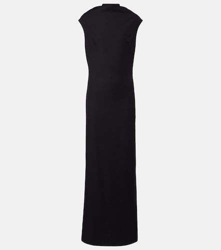 Monili draped wool-blend gown - Brunello Cucinelli - Modalova