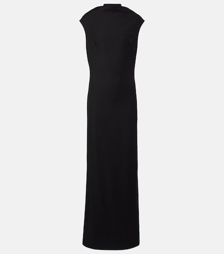 Monili draped wool-blend gown - Brunello Cucinelli - Modalova