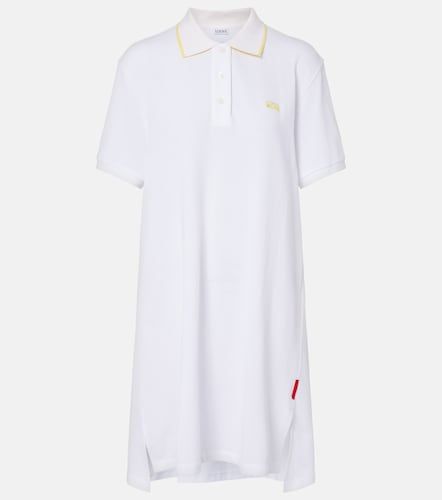 Vestido de piqué de algodón con Double L - Loewe - Modalova
