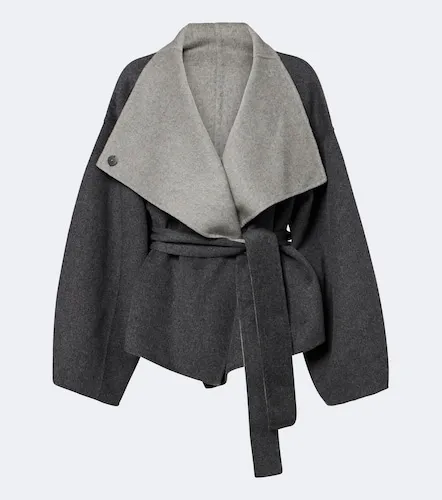 Onelle reversible wool-blend wrap coat - The Frankie Shop - Modalova