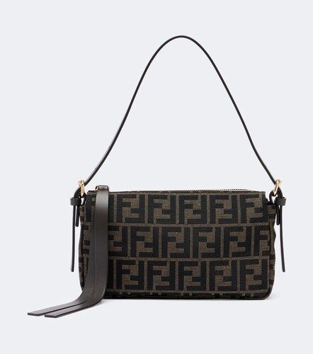 Zip Top Small FF jacquard canvas shoulder bag - Fendi - Modalova